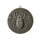 Movable Mechanism Coin  gold Scarab   Silver Plated Amazing Hobo Art Us Eagle
