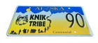 Alaska Gold Rush Knik Tribe Centennial License Plate   90