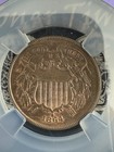 1864 Two Cent Piece Large Motto Ms 65 Rb Amazing Color Traderbea Ngc Purple