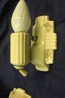 Vintage Porcelier  Bath Bedroom Sconce Floral Wall Light Fixtures W  Hardware