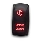 Driving Lights - Red - Stark 5-pin Laser Etched Led Rocker Switch Dual Light -
