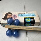 4 Vtg Sylvania Blue Dot Flash Bulbs  Press 25b For Polaroid Cameras