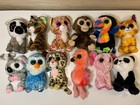 Ty Beanie Boos Plush Lot Of 12 Zoo Animals Monkey  Flamingo No Tags Play  lot 2 