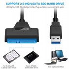 Usb 3 0 To Dual Bay Sata Hard Drive Adapter 2x18tb Cable For 2 5 3 5  Ssd Hdd