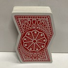 Vintage The Crooked Pack Playing Cards Complete Deck Red 969 Made In Hong Kong