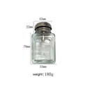 4 Oz  120 Ml Glass Press Bottle Empty Nail Polish Remover