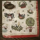 Caspari    on The 12th Day Of Christmas     Napkins     Set Of 20     Free Ship