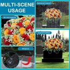 Headstone Flower Saddle large Artificial Cemetery Flowers For Grave cemetery    