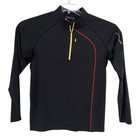 Salomon Climawind Men s Large Black 1 4 Zip Jacket Softshell Windbreaker Running
