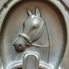 Antique Horseshoe Ashtray Metal 12cm - Vintage French Decor