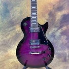 Ships From Usa Rosewood Fretboard Black Circle Purple Standard Electric Guitar