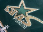 Authentic Iowa Stars Jersey Ahl Clean Reebok Mic Hockey Men   s 46 Green Sewn