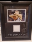 Sale  Framed With Photo Tim Duncan Game Worn Jersey Patch  Mvp Season With Coa