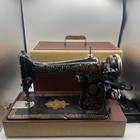 Vintage Singer Sewing Machine With Case Modfied  read 