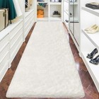 3x10 Feet White Soft Shag Runner Rug For Bedroom Fuzzy Fluffy Rugs With Non 