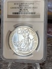 2014 Great Britain Britannia   2 1 Oz  999 Silver Ngc Ms70 Pl Obverse Mule Lunar