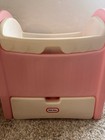 Vtg Little Tikes Pink Baby Doll Changing Table Bassinet Cradle Crib Drawer Pad