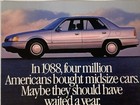 1989 Hyundai Sonata Print Ad Four Million