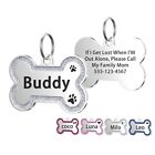Custom Engraved Personalized Pet Tag Id Dog Cat Name Tags Double Side Two Sizes