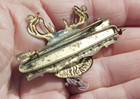 Antique Bpoe Elks Bar Pin For Medal   C 1900   High Relief