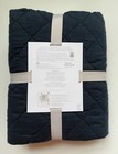 Pottery Barn Baby Belgian Linen Cotton Toddler Crib Quilt Navy 36   x50           139