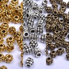 200pcs Tibetan Silver  Gold  Bronze  Charms Spacer Beads 4mm  A1028