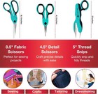 Sewing Scissors Bundle  8 5  Heavy Duty Fabric Scissors  4 5  Detail