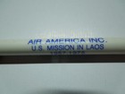 Original 1975 Air America Promotional Black And White Plastic Ink Pen