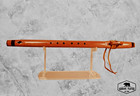 Premium Exotic Blood Wood Native American Flute W acrylic Inserts  F  7 8 Bore
