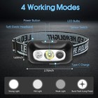 Led Headlamp Usb Rechargeable Flashlight Waterproof Head Lamp Torch Camping Lot