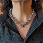 Carolyn Pollack Sterling Silver Swirl Beads W round Toggle Necklace For Women