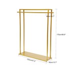 Gold Metal Clothing Display Rack    floor Standing Clothes Rack For Clothing Store