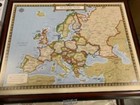 Custom Description World Europe Travel Map Frame Wood  amish Community 