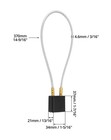 Qwork Motorcycle Helmet Lock - 2 Pack Keyed Alike Security Cable
