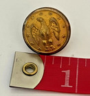 Antique Civil War Confederate Officer Coat Button 24mm Extra Rich Treble Gilt