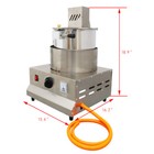 Corn Popper Lpg Gas Heating Automatic Stirring Popcorn Machine Single Pot 7oz
