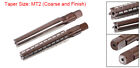 2pcs Mt2 Morse Taper Reamer Coarse And Finish Set H8 Alloy Tool Steel 6 Flutes