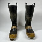 Servus Firefighter Boots Size 12 Medium Steel Toe Structural Firefighting Usa