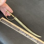 Vtg Etched Engraved Chased Leaf Brass Saber Sword Letter Opener India 8-3 8   