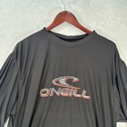 O neill Shirt Mens Xl Black Skins 6oz Rash Guard 50 Uv Protection Surf Top Beach