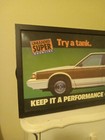 Rare Dealer   76 Unleaded Super Gasoline  Plastic Framed Sign