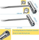 Motbach 6 Pack Chainsaw Screwdriver Wrench Set  13 By 6 Pack  Silver-6 