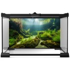 Ocean Floor Fish Tank Background Underwater Stone Aquarium Background 48x24in