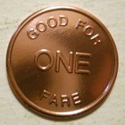 Bettendorf Transit System  iowa  Transit Token - Ia77c