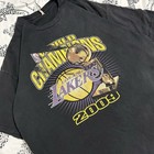 Vintage 2009 Los Angeles Lakers Champions T Shirt With Front And Back Graphic