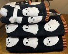 Caro Home Halloween Ghosts 4 Piece Plush Towel Set   2 Bath  2 Hand Towels   New