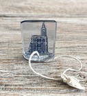 Wwii German Glass Tinnie Whw Donation Badge Strasbourg Cathedral France