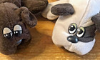 Pound Puppy Plush Lot Gray Brown Dog 8    Stuffed Animal Set