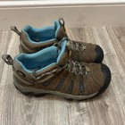 Keen Women s Voyagur Brown Hiking Shoes With Blue Interior Size 8 Missing Insole