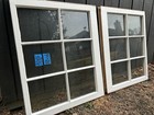 2 - 32 X 26 Vintage Window Bottom Sashes Old 6 Pane Frame  1976 Arts   Craft